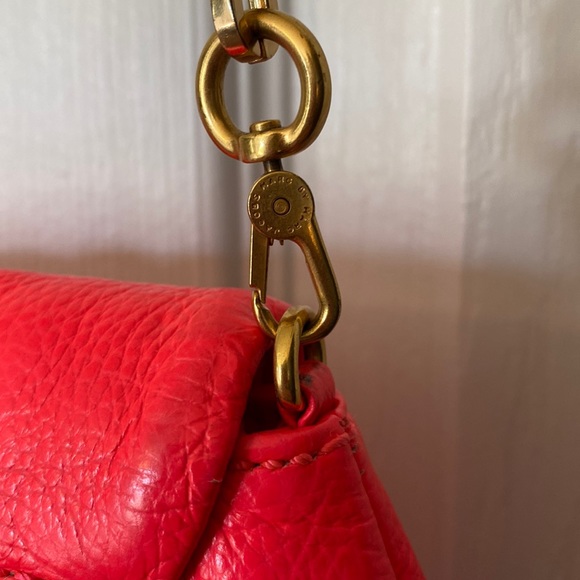 Marc Jacobs Leather Mini Crossbody in Bright Coral - Picture 6 of 10